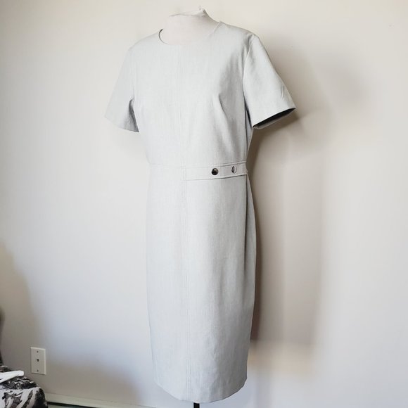 Banana Republic Gray Midi Dress - Picture 3 of 11